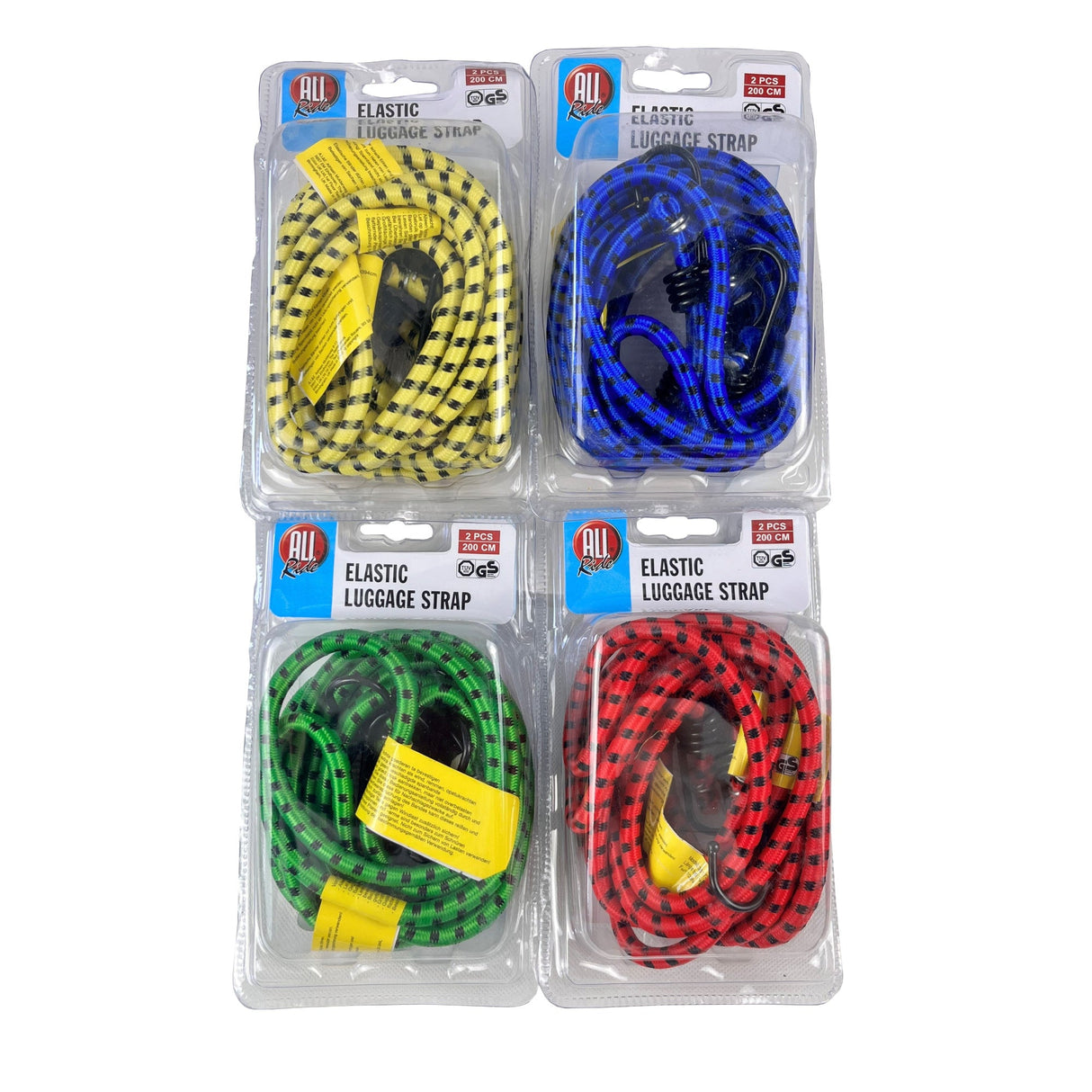 Elastic Bungee Cord Set 2x200 cm – TÜV/GS & BS Certified