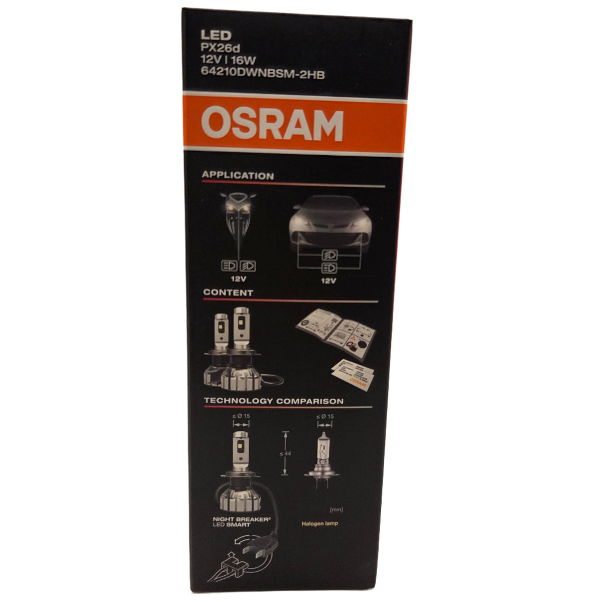 Osram Night Breaker LED Headlight Bulb Set for Cars – H4 & H7