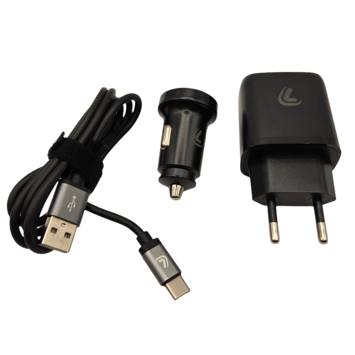 USB Type-C Charging Kit with Car Adapter – 3in1