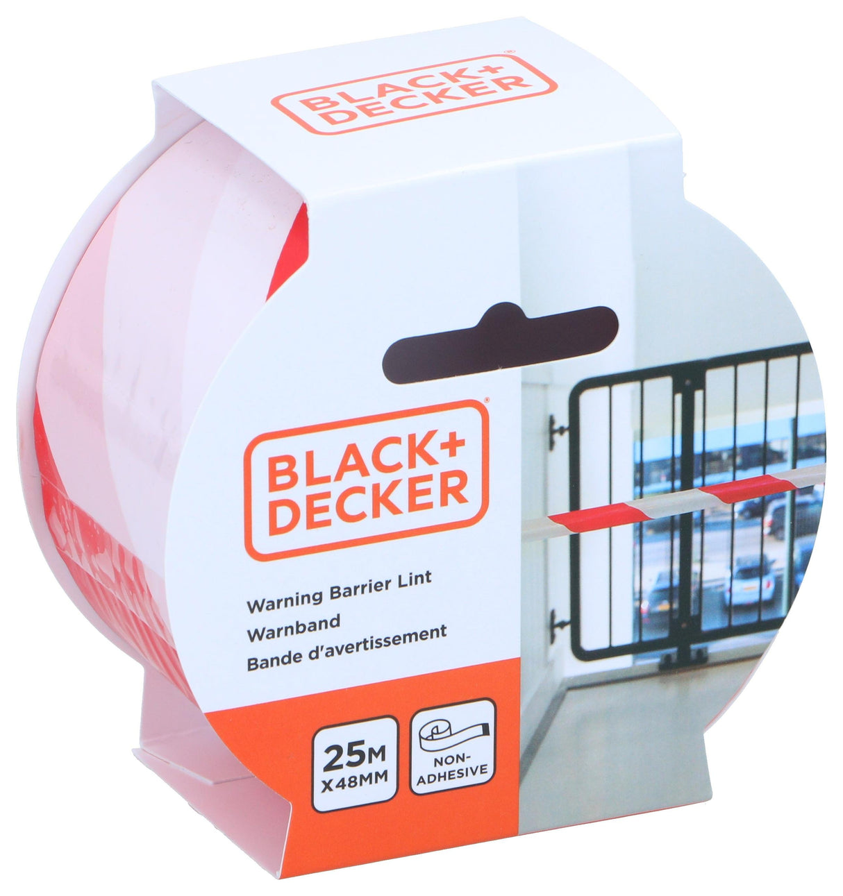 Ruban de signalisation Black and Decker 25 m x 48 mm