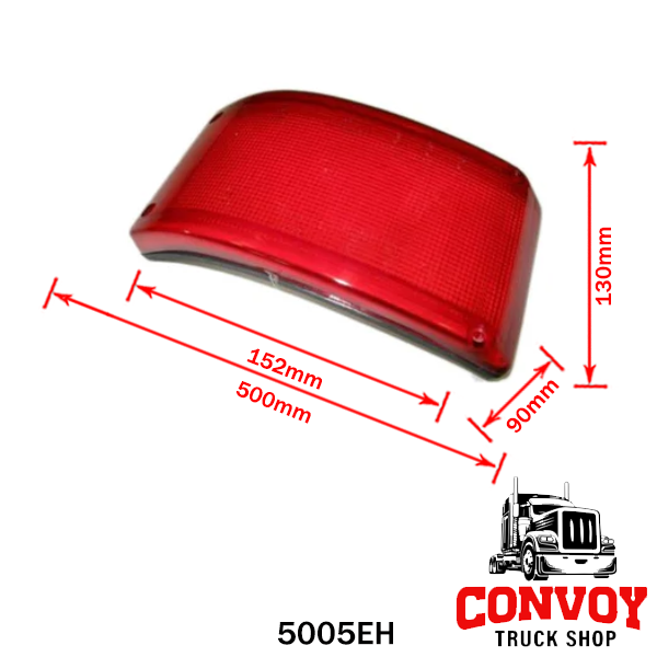 Curved Rear Red Lamp for Neoplan