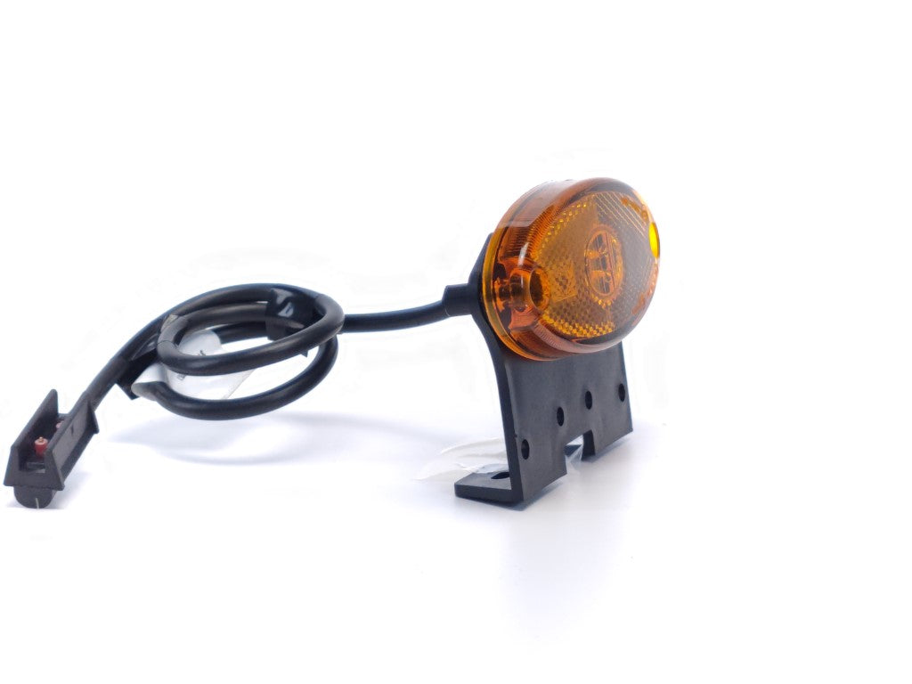 Flatpoint II Aspöck LED Position Light Oval Amber with Holder