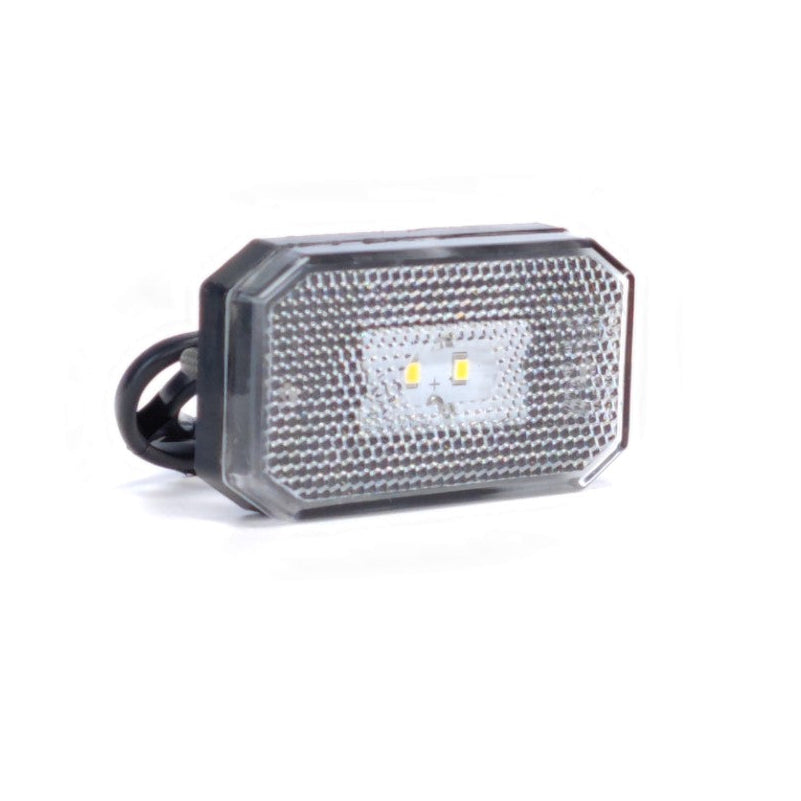 Rectangular LED Side Marker Lamp 2LED 12/24V
