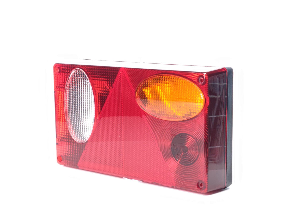 Rectangular Trailer Lamp with Triangle Reflector