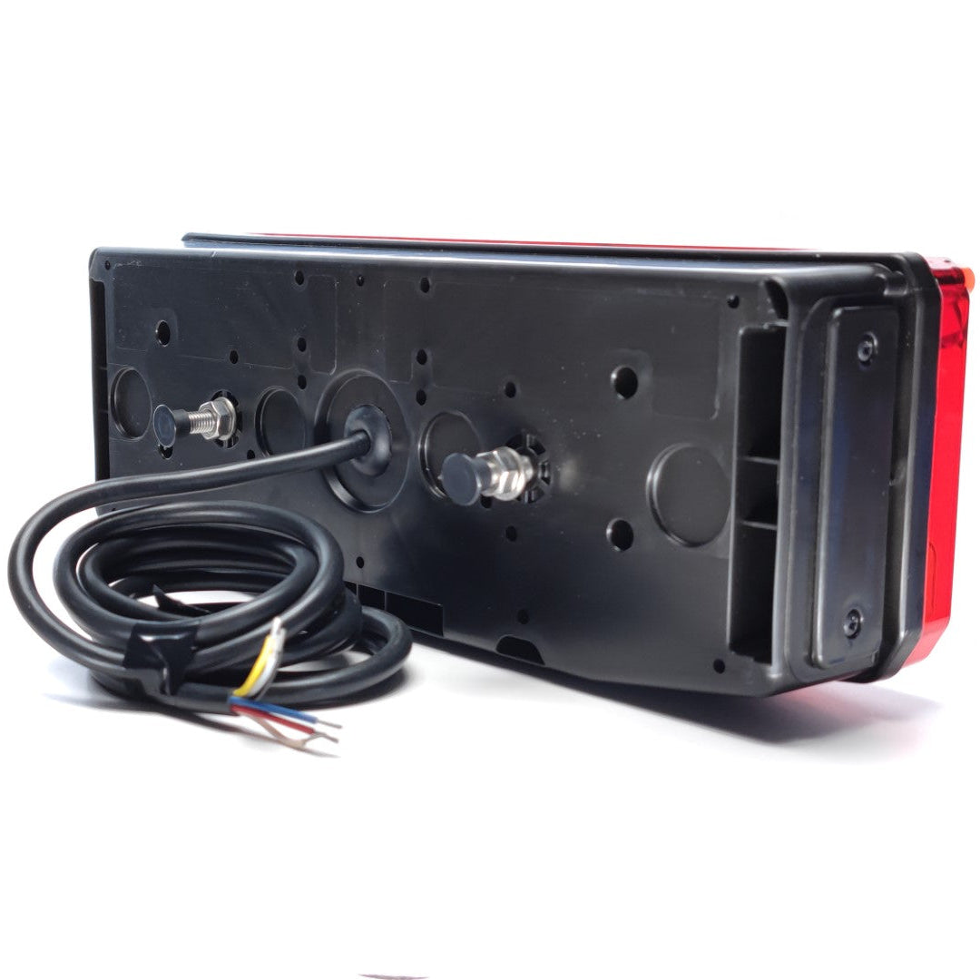 Universal 7-Function LED Tail Light with License Plate Holder 12-24V