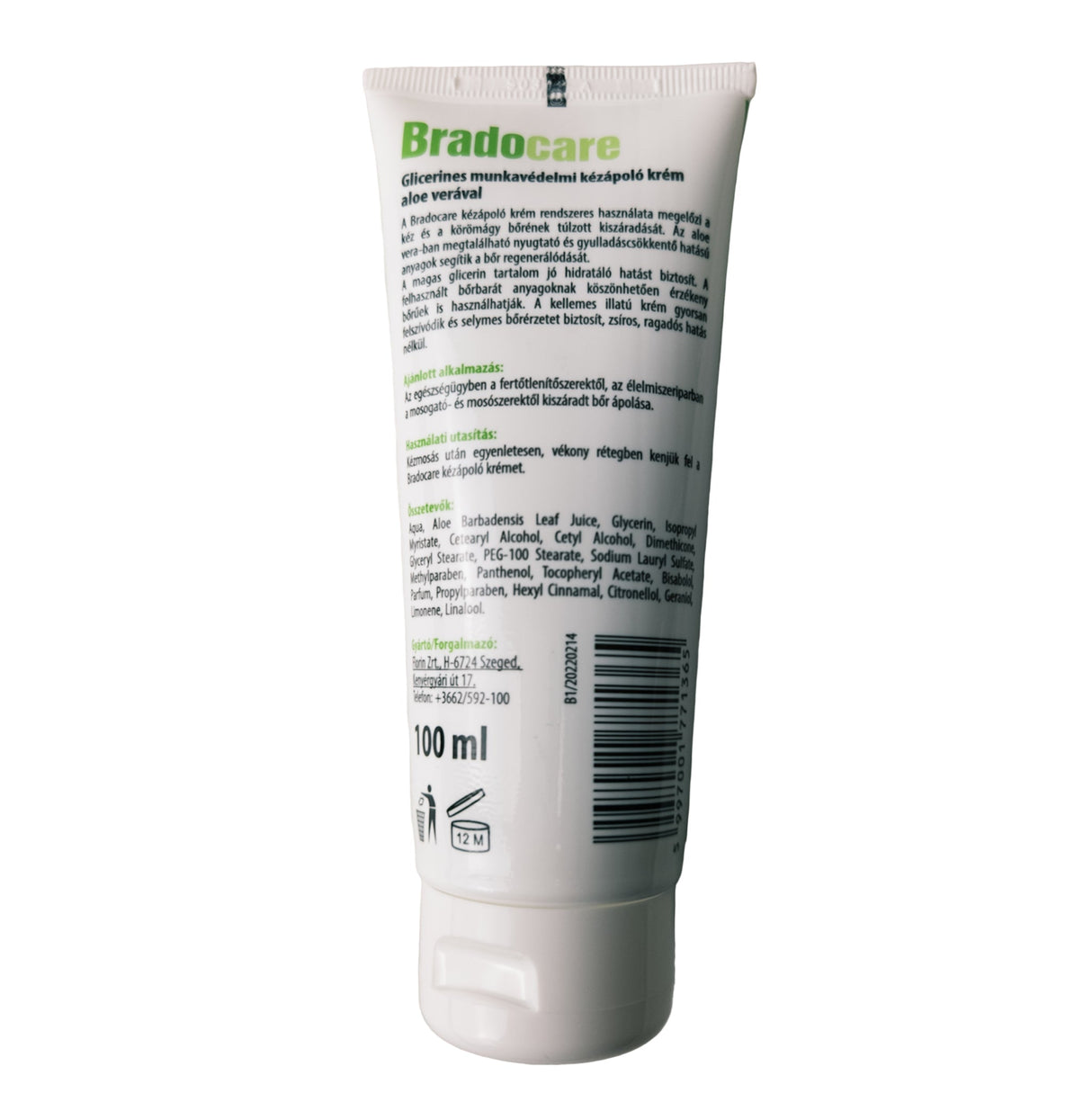 Protective Hand Cream with Glycerin & Aloe Vera 100ml