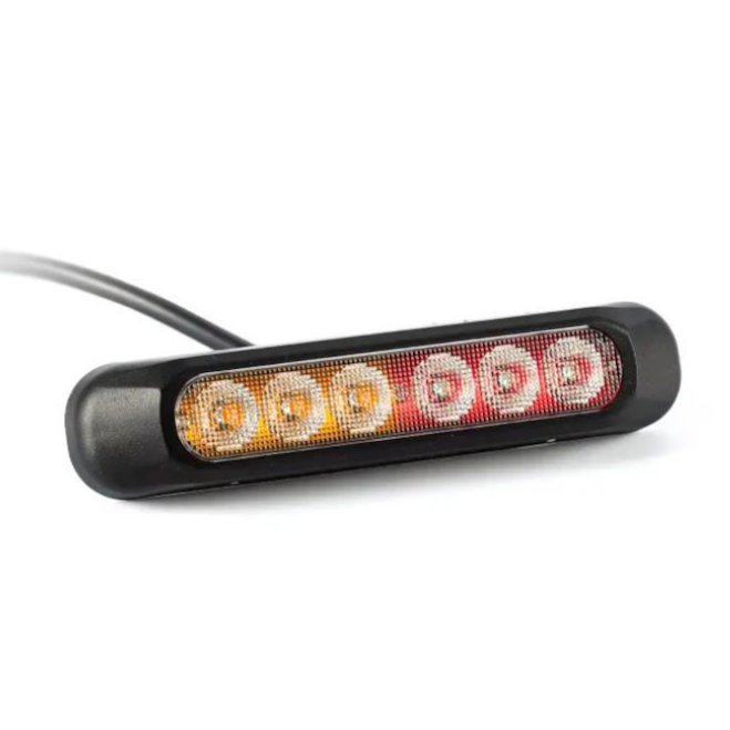 Slim 3-Function LED Tail Light 12/24V