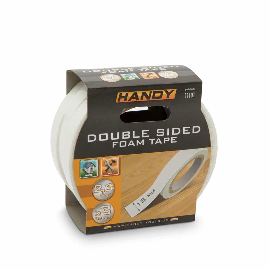 Double-Sided Foam Mounting Tape Set – 3 Rolls, 18mm x 2.6m