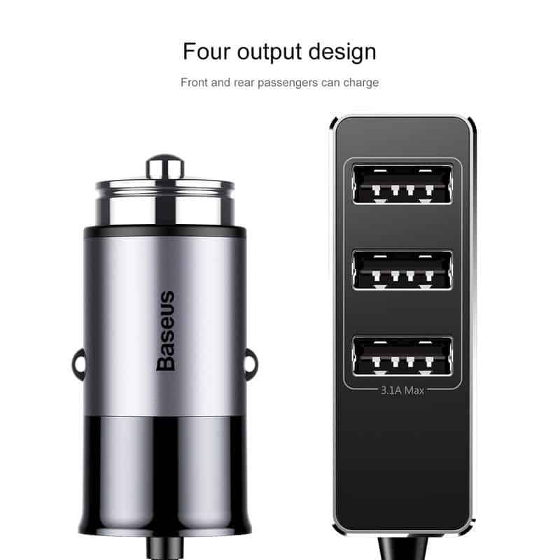 Baseus Enjoy Together 4-Port Car USB Charger 5.5A
