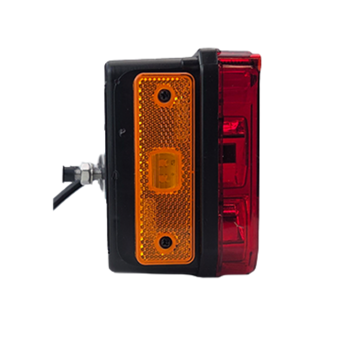 Universal 7-Function LED Tail Light with License Plate Holder 12-24V