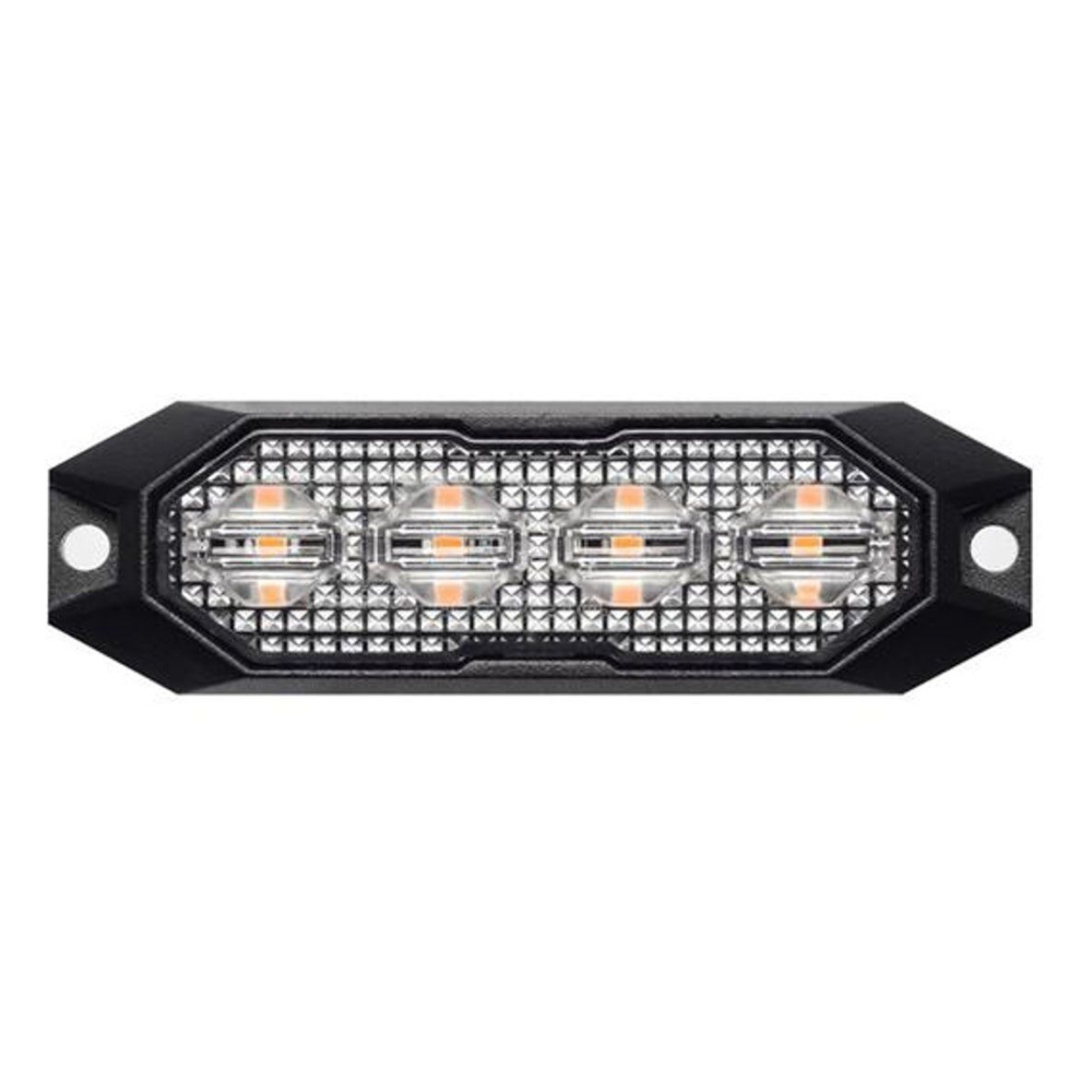 Amber Strobe Light Mini 4LED, 15 Modes – Auxiliary Warning Lamp