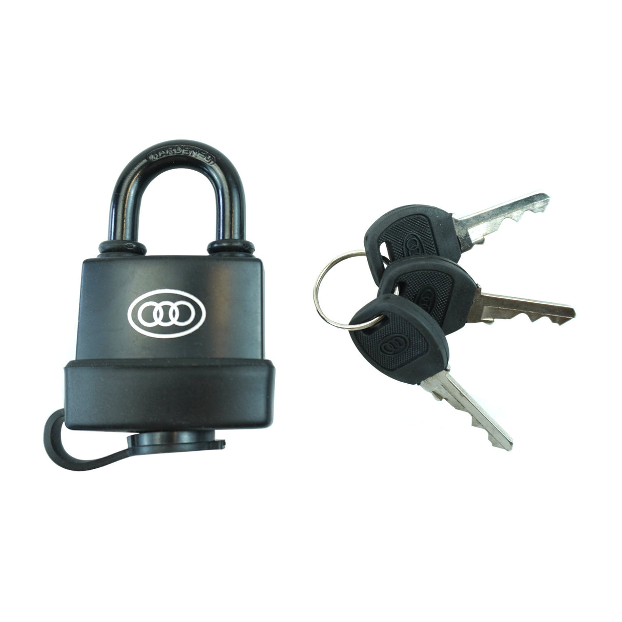 Waterproof Security Padlock – Black, with 3 Keys