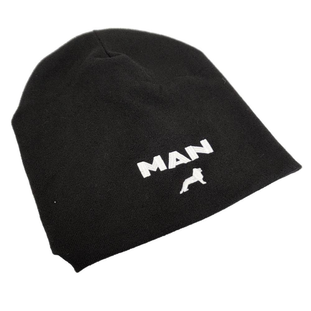 Knitted Trucker Winter Beanie with Embroidered Logo