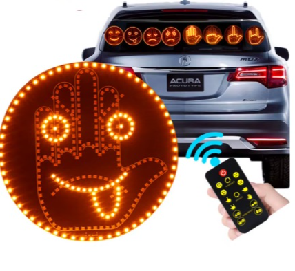 LED Message Display with Remote – Fun Faces & Gestures