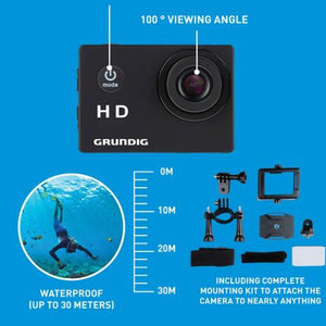 Waterproof Action Camera – HD Quality, Up to 30m