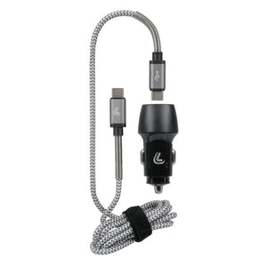 USB Car Charger with Type-C Fast Charging