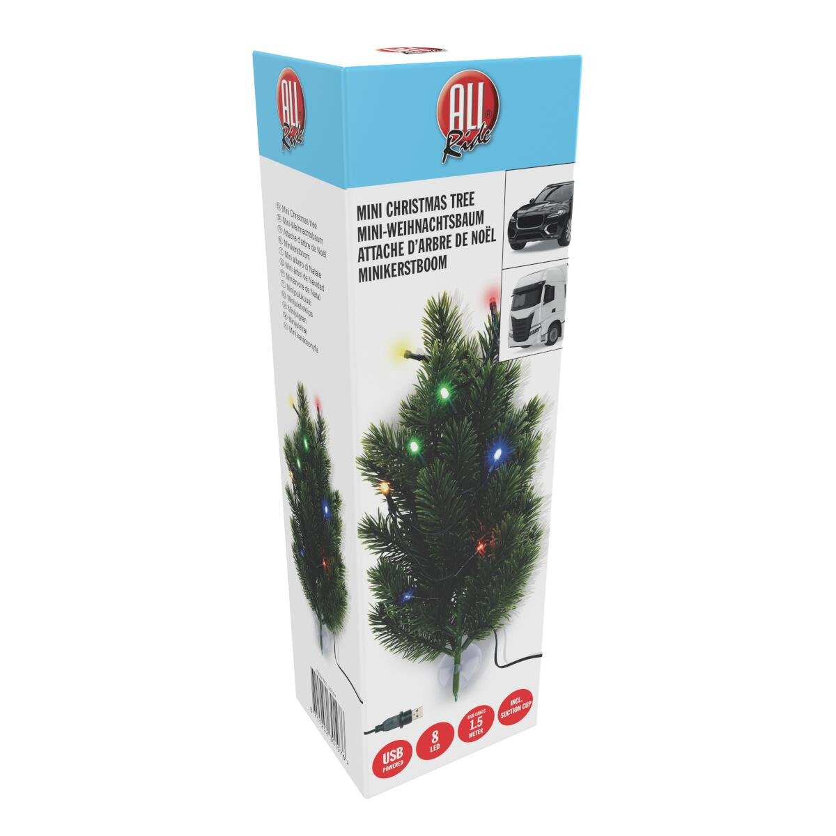 LED Artificial Christmas Tree 18.5 cm with USB Connector