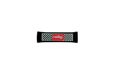 Black Seat Belt Pad with Sporty Lettering