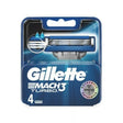 Gillette Mach3 Turbo Razor Blade Refills (Pack of 4)