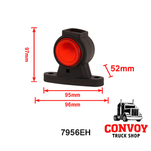 Omega LED Side Marker Lamp with Microprism Lens - 3 Functions