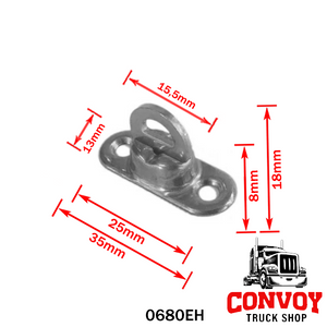 Swivel Tarp Buckle with Rotating Eyelet