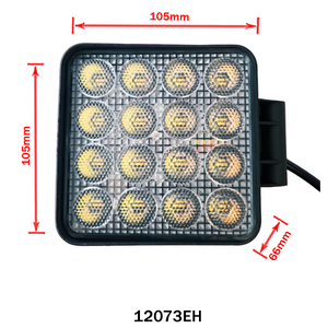 LED Work Light with Flashing Function White/Amber 35W