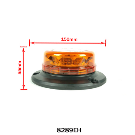 Ultra-Slim Amber LED Strobe Light 12/24V
