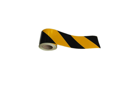 Reflective Tape 10 cm Yellow-Black Striped