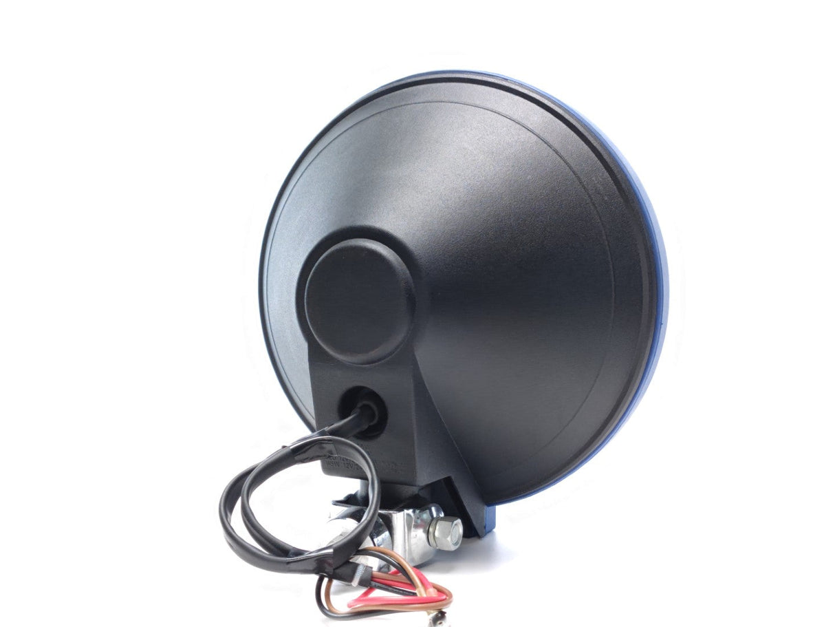 Round High Beam Spotlight with Blue Lens – 223mm