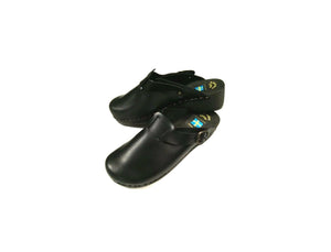 Adjustable Leather Clogs