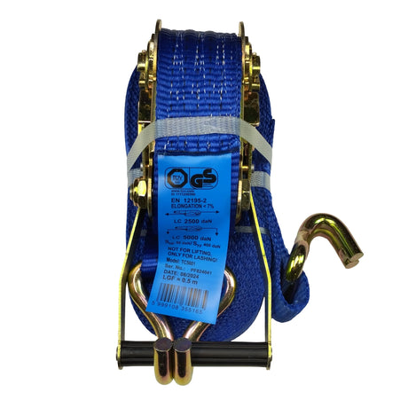 Complete Ratchet Strap 5 Ton Blue