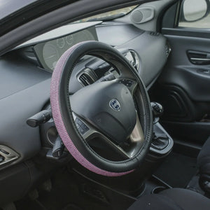 Diamonds Pink Steering Wheel Cover