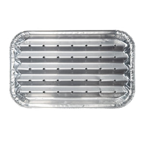 Aluminum Grill Tray Set for BBQ – Flat, Pack of 5