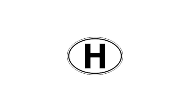 Small 'H' Sticker / Hungary