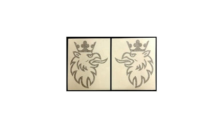 Griffin with Crown Sticker Pair (22.5x28.5cm)