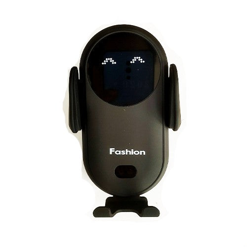 Soporte de móvil para rejilla de ventilación con cierre automático y carga inalámbrica