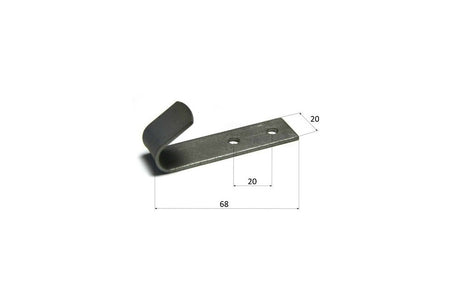 Double-Hole Metal Tarp Hook