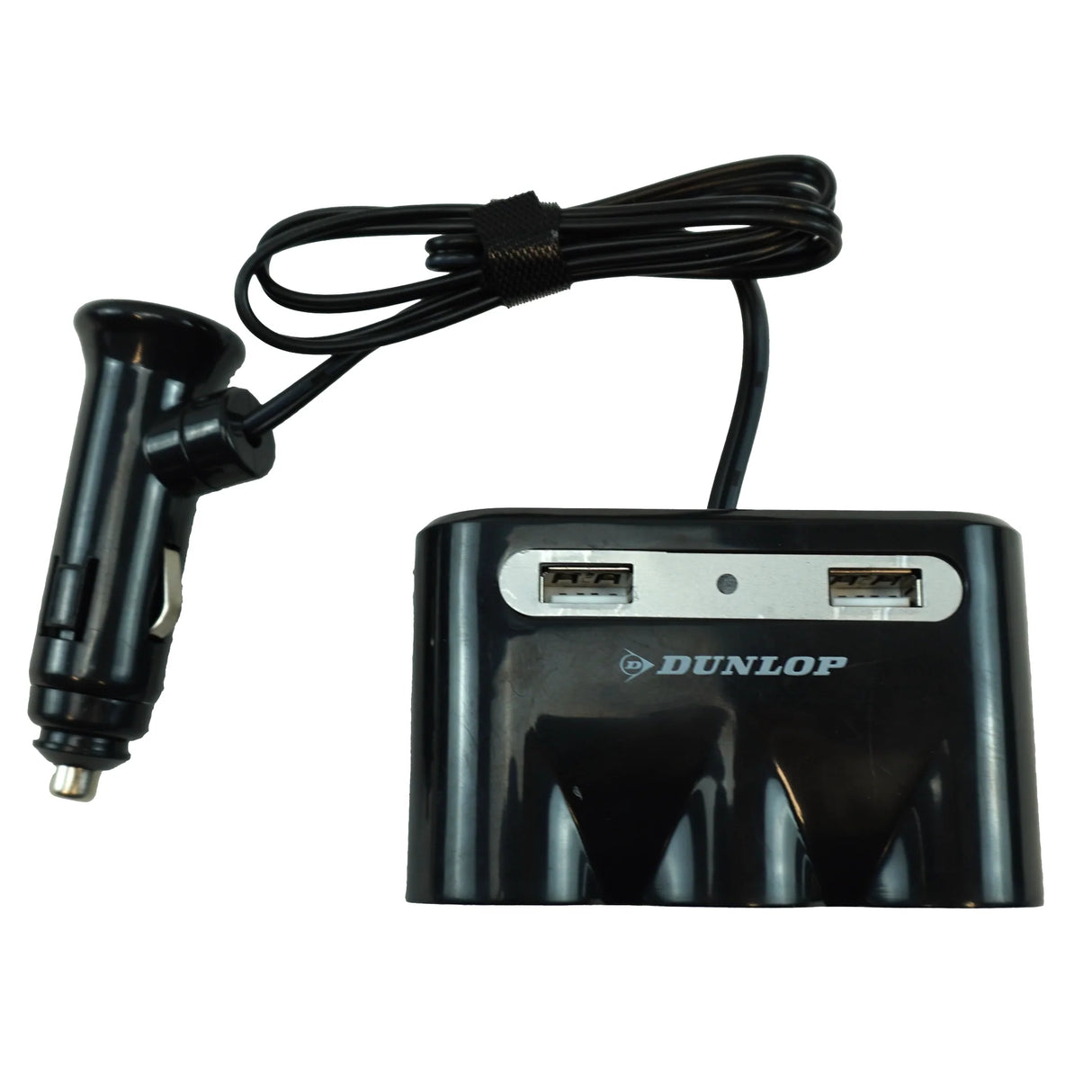 3-Socket Car Cigarette Lighter Splitter with 2 USB Ports