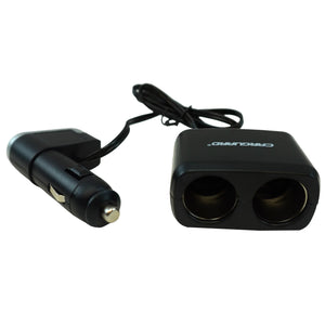 Car Cigarette Lighter Splitter with Dual Outlets and USB Port