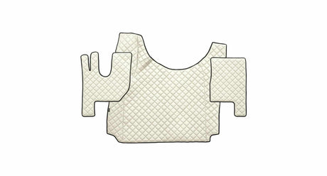 Quilted Faux Leather Floor Mat for Renault T with Engine Tunnel (From 2014)