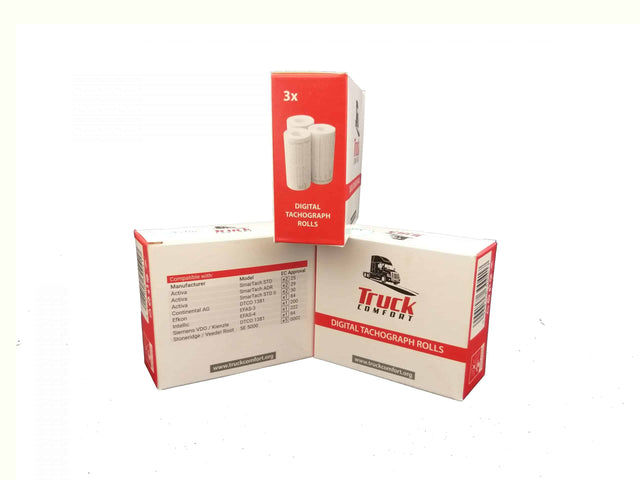 Digital Tachograph Printer Paper for TruckComfort (3 Rolls)