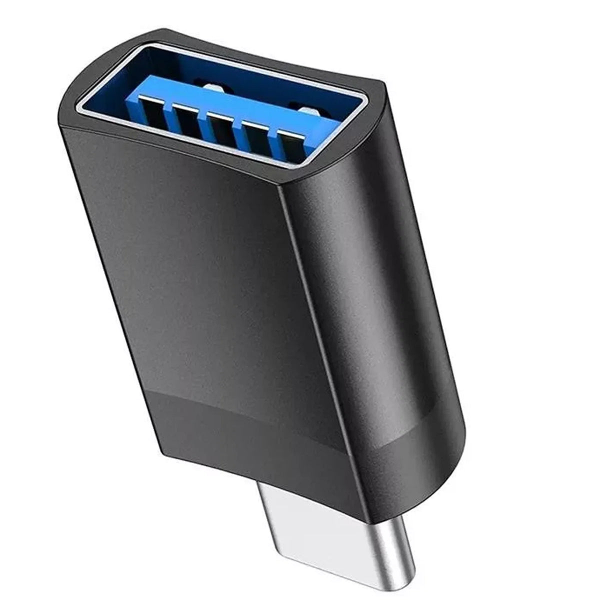HOCO UA17 USB-C auf USB-A Adapter, Schwarz