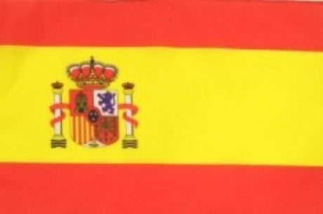 Handheld Spanish Flag with Stick (30x45cm)