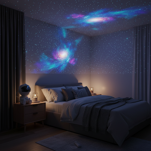 Mini Astronaut Galaxy Projector – White