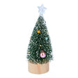 Árbol de Navidad decorativo con luces LED, 22,5 cm, a pilas