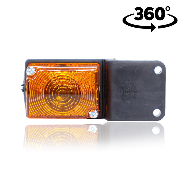 Amber Cube Side Marker Lamp with Z Bracket