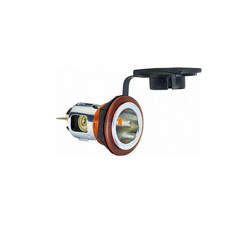 Hella 12-24V 20A Flush-Mount Cigarette Lighter Socket